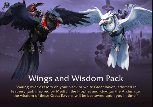 Wings and Wisdom Mount Pack – WoW | Dual Raven Mounts, 52% Off